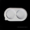 disposable transparent and white plastic round cake boxes dessert box  in bulk